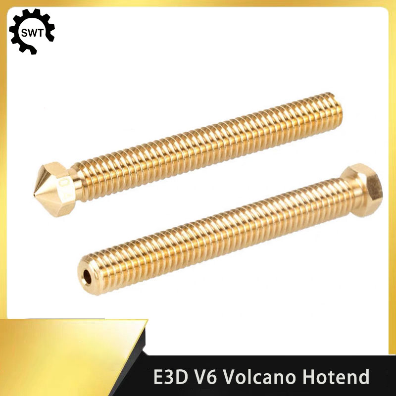 Printer Nozzle - Extended Super Volcano Brass Nozzle High