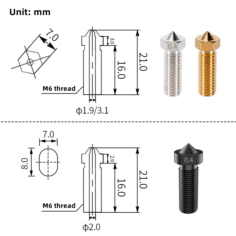 Volcano Nozzle For Artillery S - Direct Drive Extruder 评论和价格