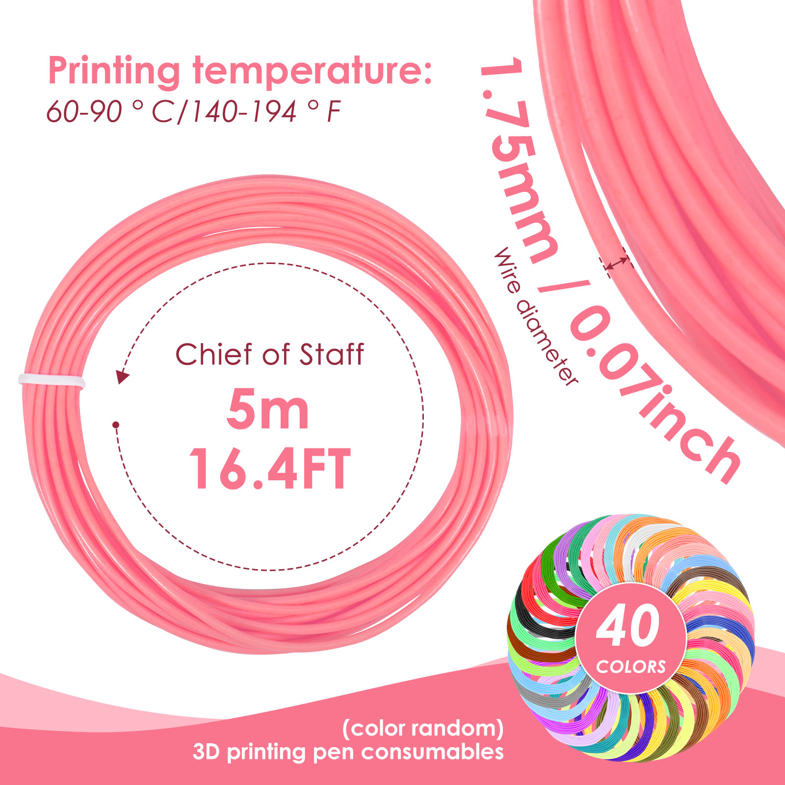 3D Pen Filament Refills 40 Col - Filament 1.75 评论和价格