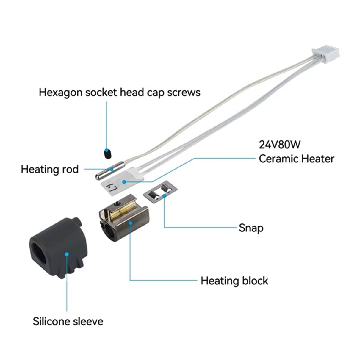 A59E 2Pcs for 3 Max Hotend Ass - Hotend Assembly 评论和价格