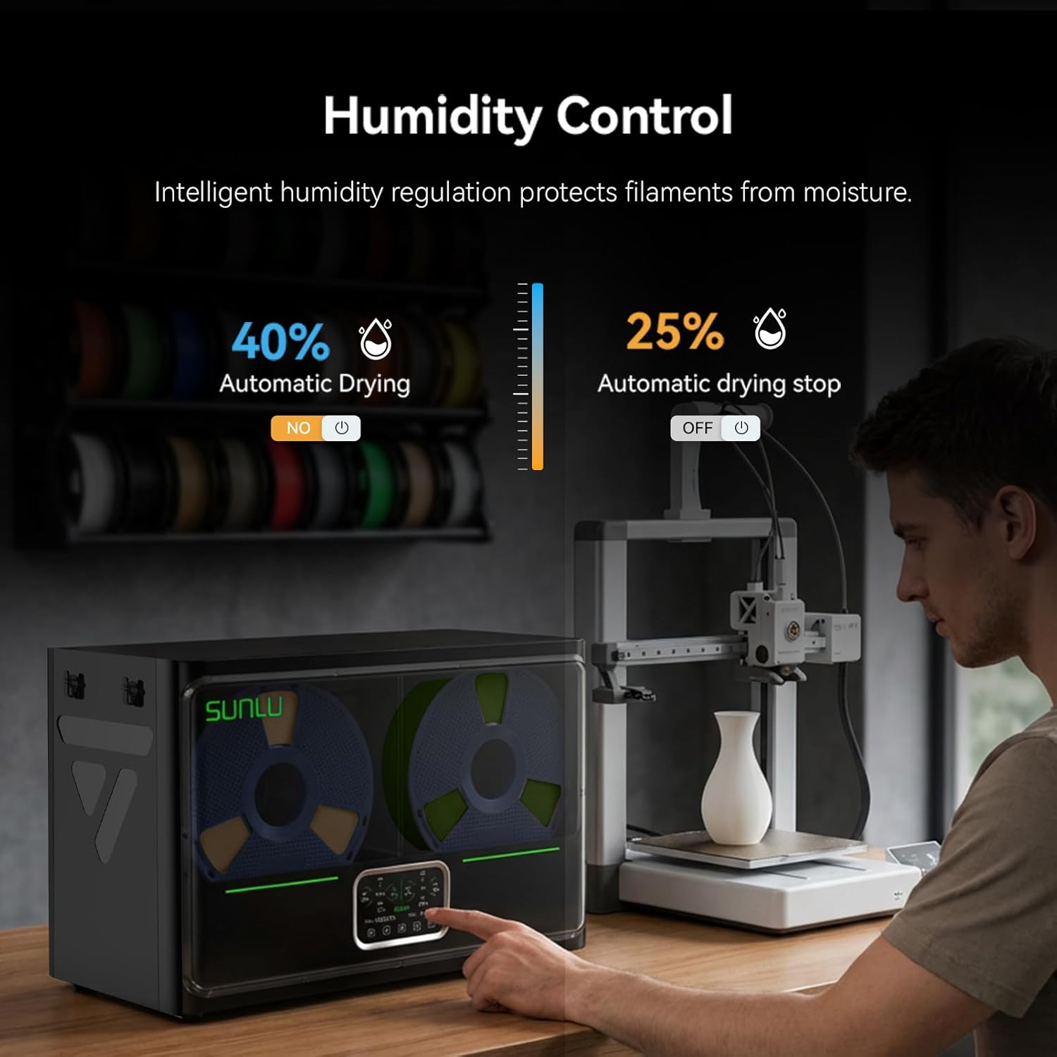 SUNLU S4 Pro 3D Filament Dryer - Filament 1.75 评论和价格