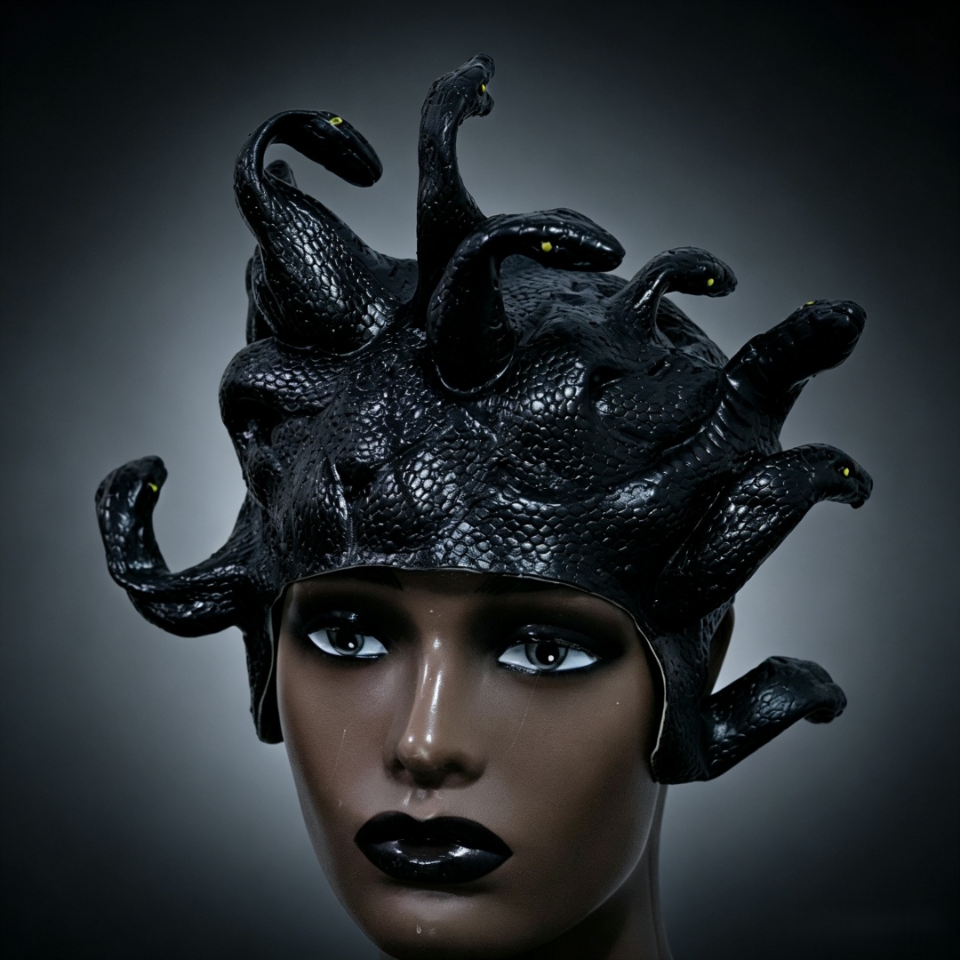 Medusa Latex Wig Mask, Horror  - Cobra Extruder 评论和价格