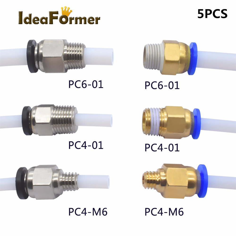 5pcs Quick Fitting PC4-01 PC6- - Filament 1.75 评论和价格