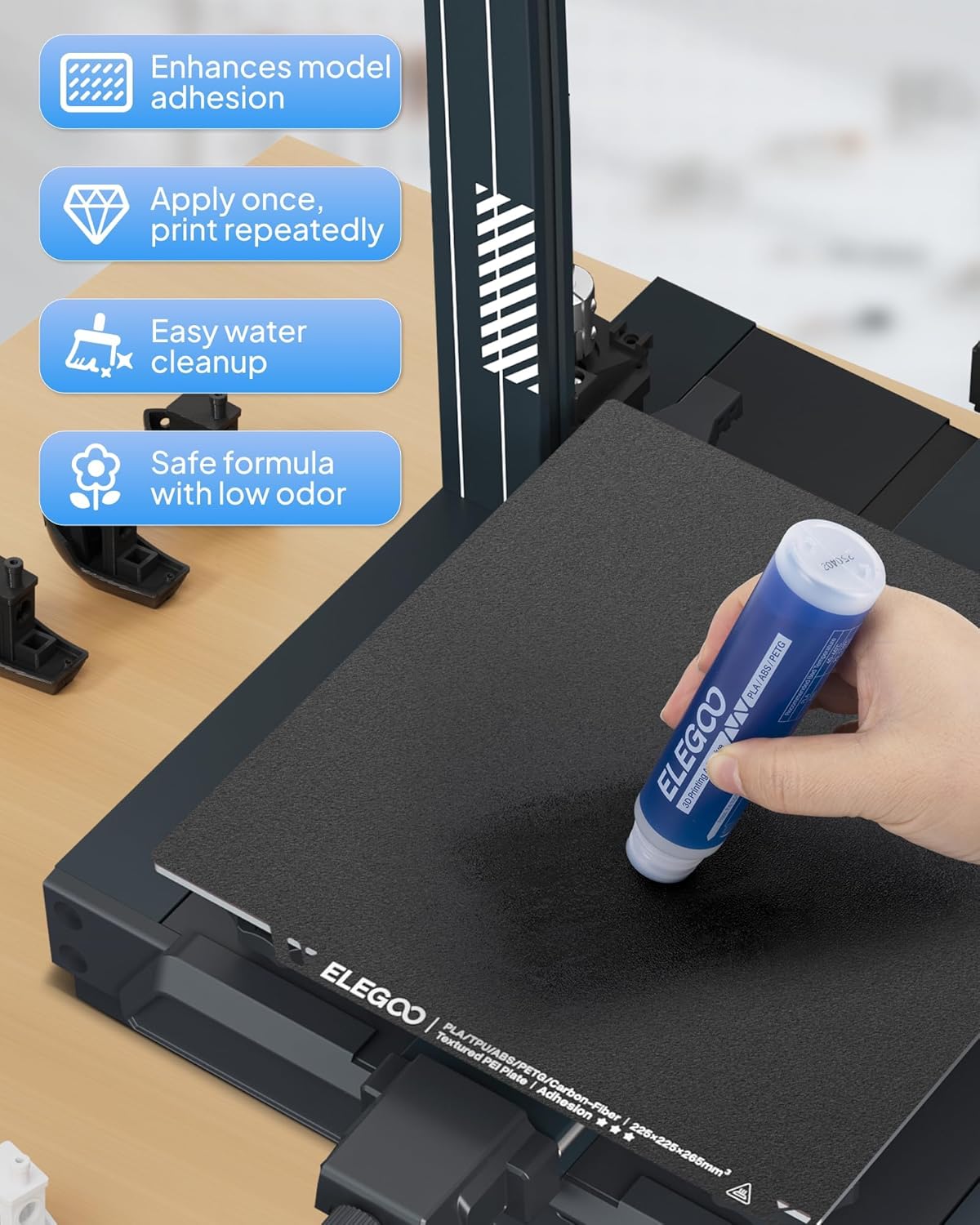 ELEGOO 3D Printer Adhesive Glu - 3D Printer Bed 评论和价格