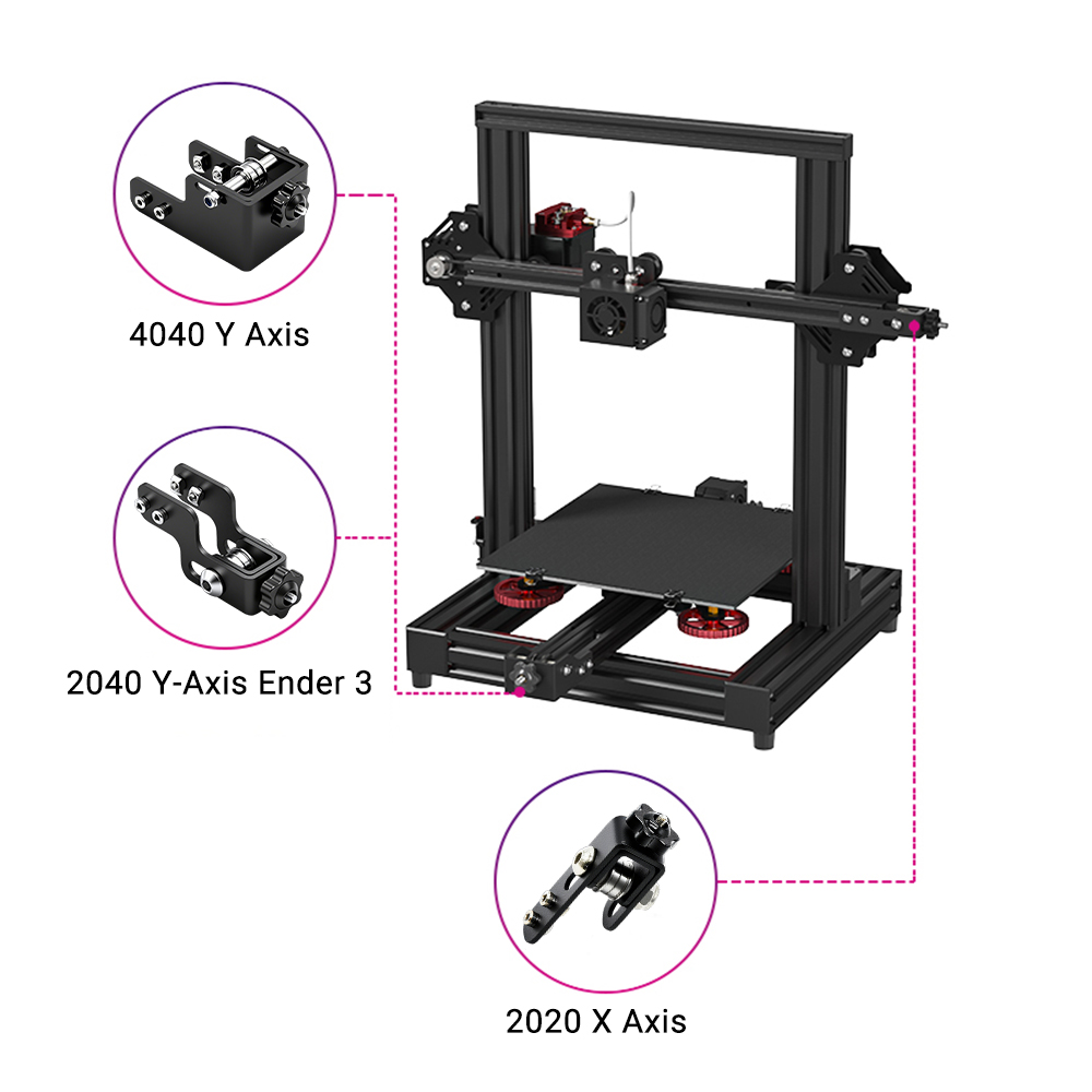 3D Printer Parts Belt Tensione - Linear Rail Mgn12H Set 评论和价格
